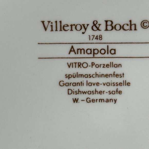 Villeroy & Boch Amapola Floral Dinner Plates Set Of 2‎ Germany - Picture 4 of 9